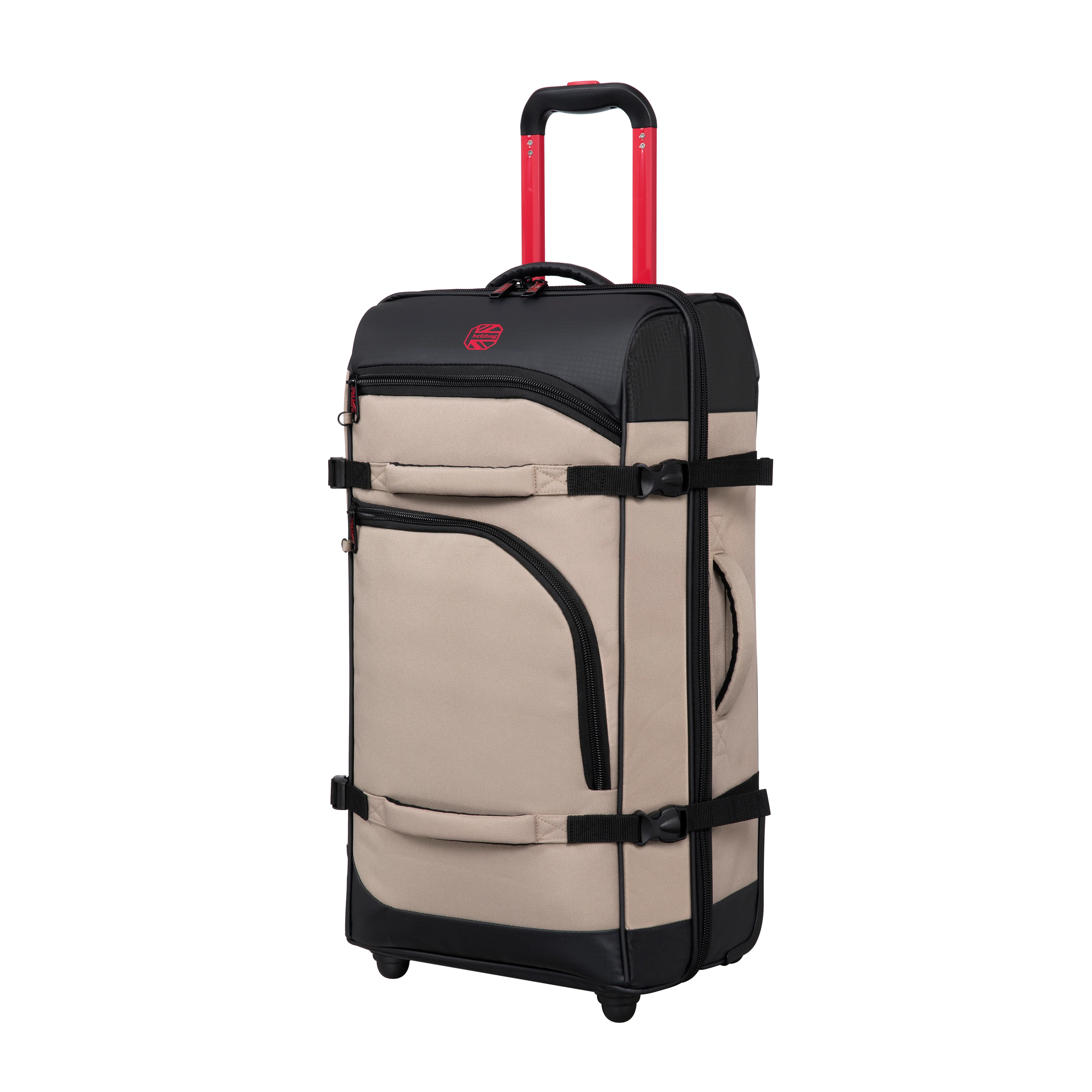 BRITBAG Persevering - 2-Wheel Duffle Bag 3pc Set (Cobblestone / Black) - Image 7