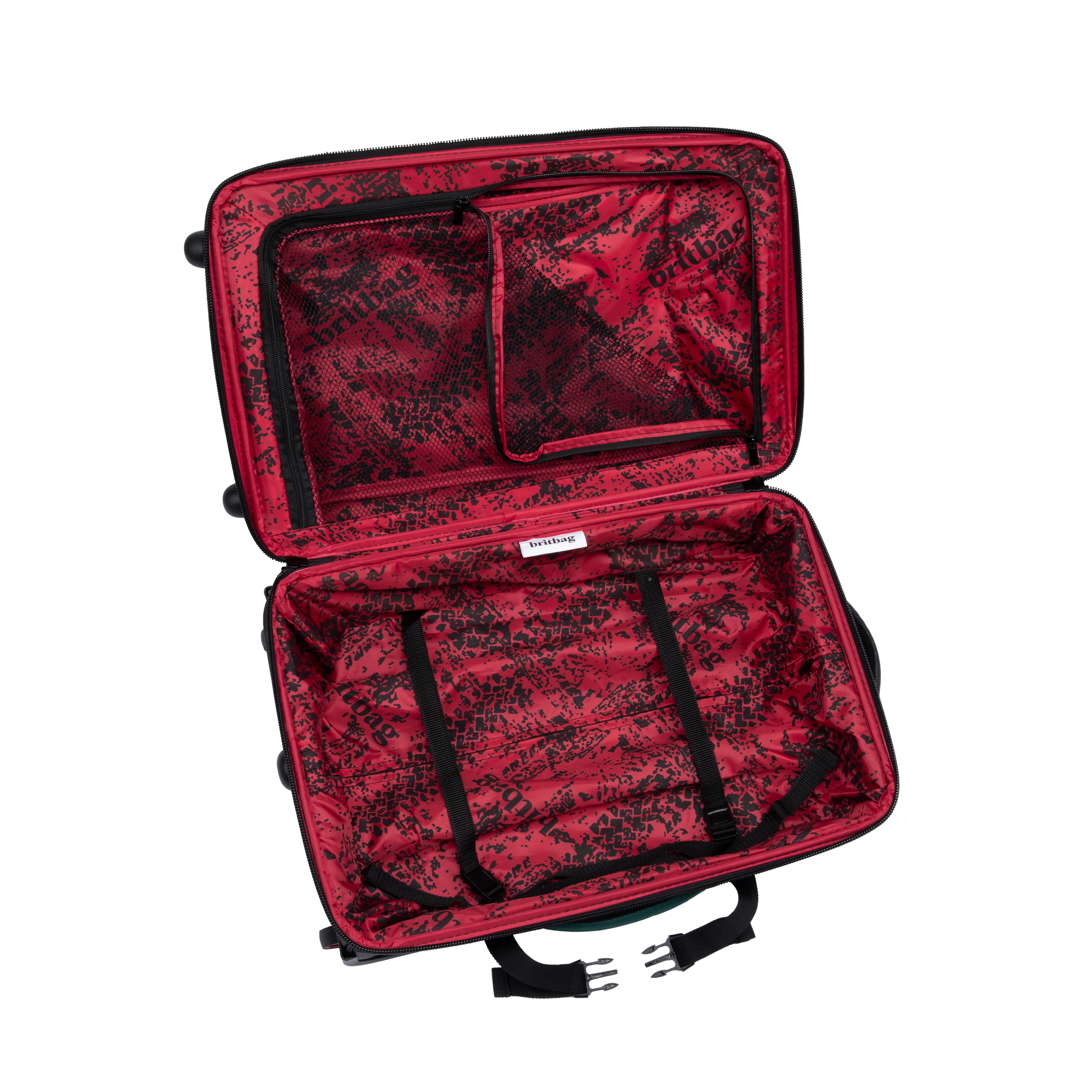 BRITBAG Persevering - 2-Wheel Duffle Bag 3pc Set (Rain Forest / Black) - Image 14