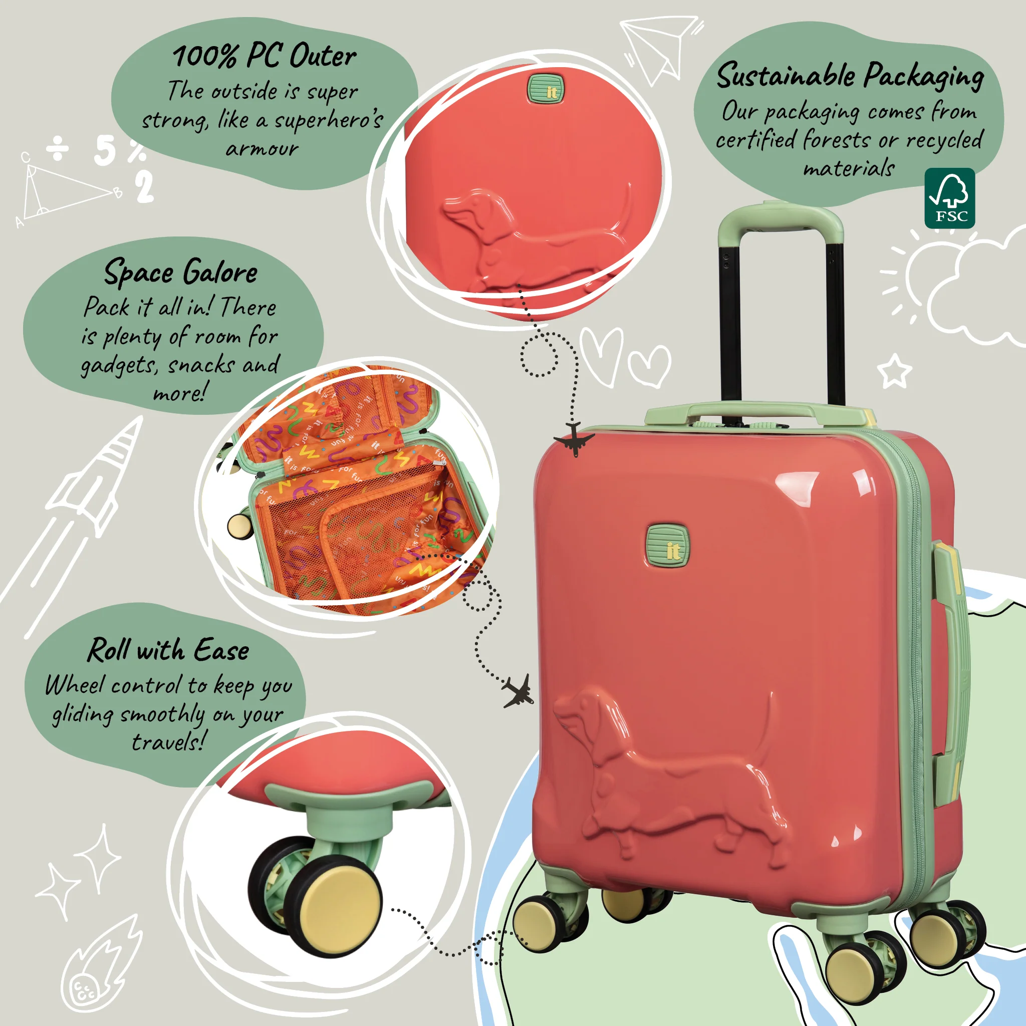 Daxie - Kids Underseat (Fusion Coral) - Image 9