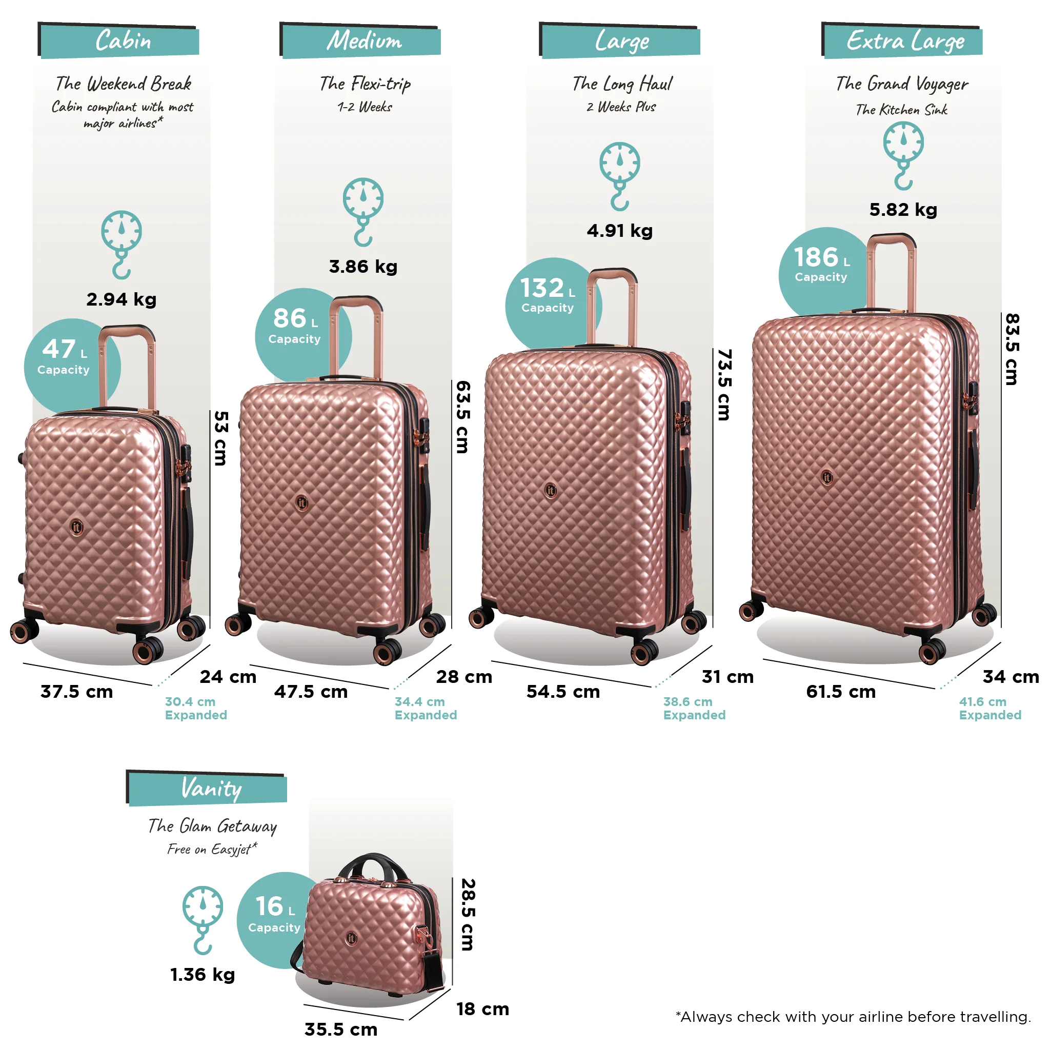 Glitzy - Large (Metallic Rose Gold) - Image 12