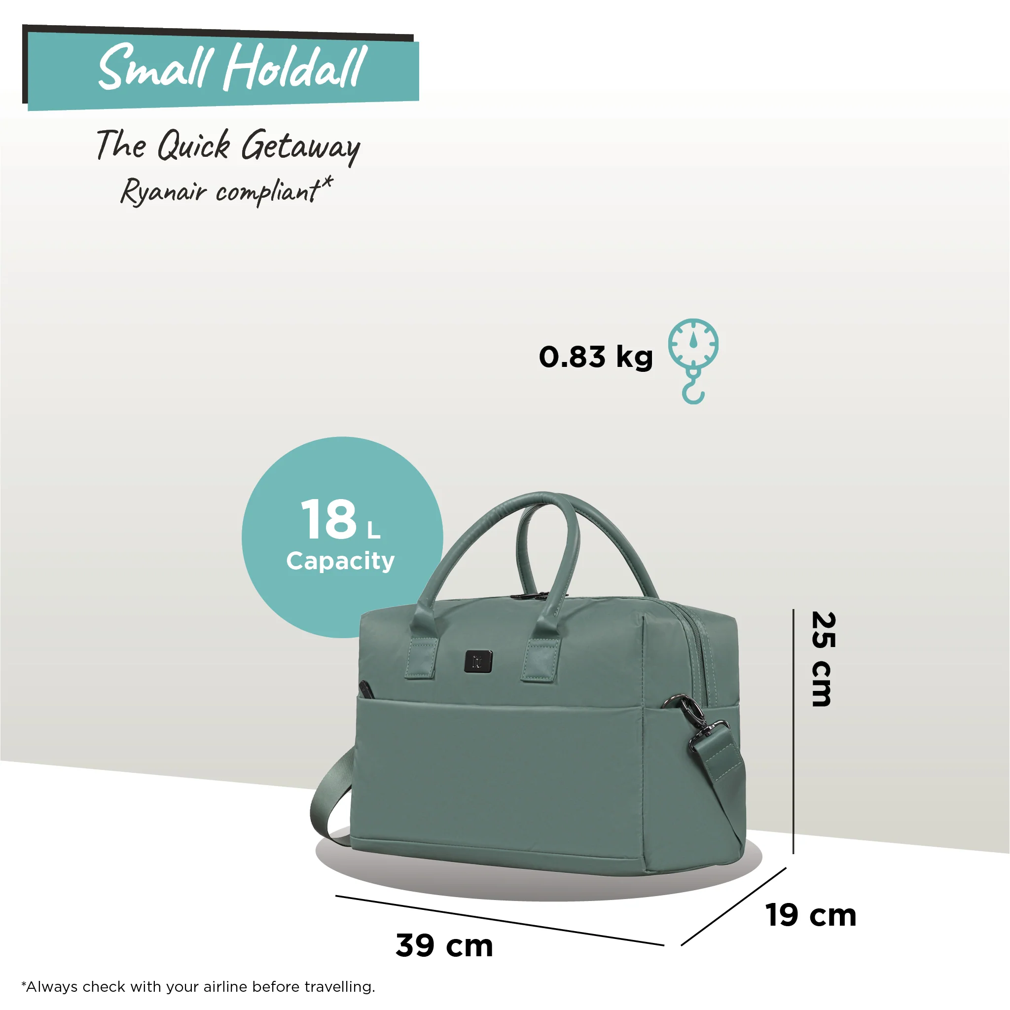 Outpaced - Small Holdall (Frozen Matcha) - Image 12